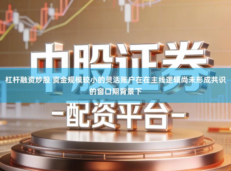 杠杆融资炒股 资金规模较小的灵活账户在在主线逻辑尚未形成共识的窗口期背景下