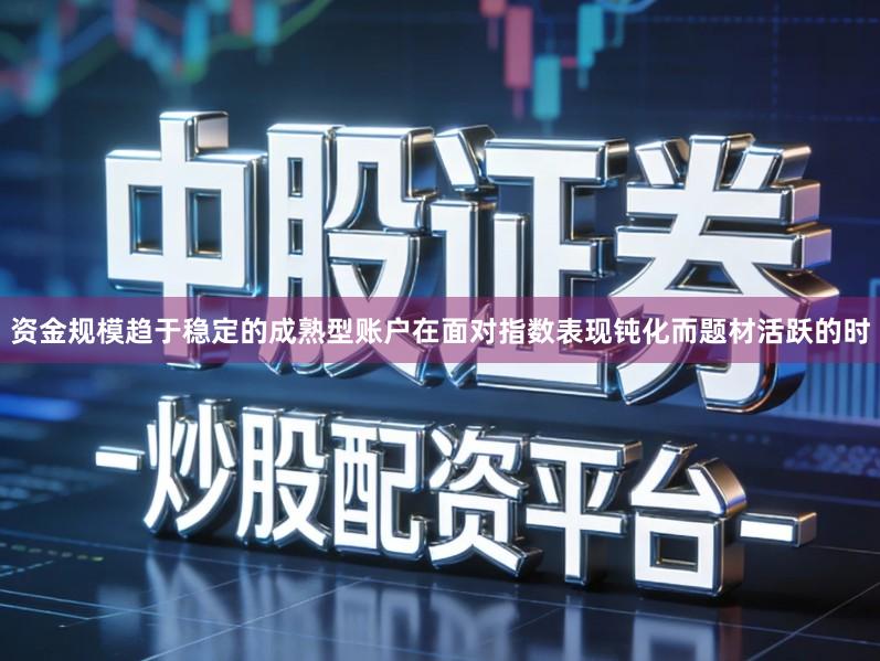 资金规模趋于稳定的成熟型账户在面对指数表现钝化而题材活跃的时