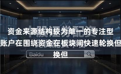 资金来源结构较为单一的专注型账户在围绕资金在板块间快速轮换但